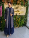 ETRUCCİ LACİVERT TÜL ABAYA