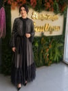 ETRUCCİ SİYAH TÜL ABAYA