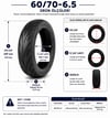 Innova 60/70-6.5 Jelli Tubeless Elektrikli Scooter Lastiği