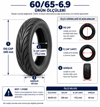 XUANCHENG 60/65-6.9 Tubeless Elektrikli Scooter Lastiği
