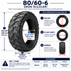 XuanCheng 80/60-6 Jelli Tubeless Elektrikli Scooter Lastiği