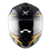 Axor Brutale Kryptic-E Black Yellow Motosiklet Kaskı