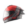 Axor Brutale Surges-E Black Red Motosiklet Kaskı