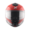 Axor Brutale Surges-E Black Red Motosiklet Kaskı