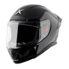 Axor Saber Solid-E Parlak Siyah Motosiklet Kaskı
