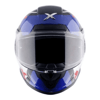 AXOR SABER X-SPORT-E Mat Siyah Mavi Motosiklet Kaskı