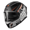Axxis Panther Passenger A1 Mat Siyah Gri Kapalı Motosiklet Kaskı