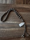 OKSİTLİ OVAL KESİM GÜMÜŞ TESPİH
