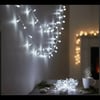 10m 100 Led Damla Uçlu Beyaz Işık Şeffaf Kablo