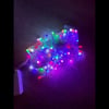 10m 100 Led Damla Uçlu RGB Işık Şeffaf Kablo