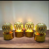 12'li Ramazan Ayaklı LED Işık (Gold, Gün Işığı)