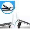 2 Kademeli Katlanabilir ve Yapışkanlı Laptop Standı Siyah CM-438