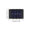 2'li Solar Duvar Aydınlatması (6 LED, Gün Işığı)