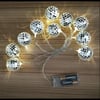 2m 10 LED Pilli Disko Toplu Işık