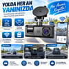 3 Kameralı Araç İçi Kamera WiFi 1080P Full HD Gece Görüşlü G-Sensör Dashcam