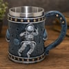 3D Astronot Tasarımlı Kupa Bardak - Çelik İç Yüzeyli - Uzay Teması