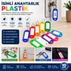 Boş İsimli Anahtarlık - Plastik - Karışık Renk - Kişiselleştirilebilir