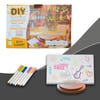 DIY LED Yazı Panosu - Gece Lambası - 7 Renk Kalem Hediyeli - 6 Çizim Şablonu