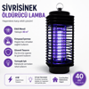 Elektrikli Sinek Öldürücü Cihaz Cız Lamba Mor Işık