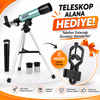 F36050 Astronomi Gözlem Başlangıç Teleskopu Telefon Tutacağı HEDİYE'li