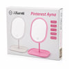 Işıklı Oval Makyaj Aynası - Dokunmatik - USB Şarjlı - 3 Kademe Işık Seviyesi - Takı Tepsili