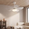 LED Tavan Vantilatörü - Avize - 52 cm - Zaman Ayarlı - Uzatma Duy Aparatlı