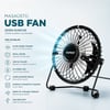Masaüstü Mini USB Fan - Metal Gövdeli - Ultra Sessiz