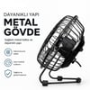 Masaüstü Mini USB Fan - Metal Gövdeli - Ultra Sessiz