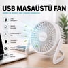Masaüstü Mini USB Fan - PVC Gövdeli - 360° Ayarlanabilir