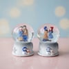 Mini Boy Işıklı Kar Küresi - Kış Masalı Tasarımlı - Romantik Hediyelik
