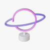 Neon Işıklı Satürn Lamba (Pil + USB)