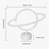 Neon Işıklı Satürn Lamba (Pil + USB)
