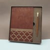 Öğretmenler Günü Hediyesi Kutulu Deri Defter Kalem Seti