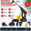Şarjlı Akülü Yüksek Basınçlı Yıkama Tabancası 21V 1200mAh Uzun Ömürlü Pil 126W Taşınabilir Yıkama Makinesi