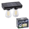Sensörlü Solar İkili LED Ampul Lamba - Çift Başlıklı - Güneş Enerjili Aydınlatma