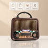 Solar Nostalji Müzik Kutusu - Şarjlı - FM Radyo - Bluetooth Özellikli - Retro Tasarımlı