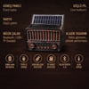 Solar Panelli FM Radyo - Şarjlı - Bluetooth Özellikli - AUX Girişli - Nostaljik Tasarım