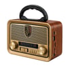 Solar Panelli LED Fenerli FM Radyo - Nostaljik Tasarım - Şarjlı - Bluetooth Özellikli