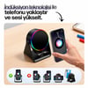 SoundPad Bluetooth Hoparlör - İndüksiyon Temas Özellikli - Telefon Standlı - Type-C Şarj - RGB Ambiyans Aydınlatma