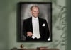 Atatürk Portresi Ahşap Çerçeveli Kanvas Tablo