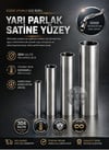 Egzoz Uyumlu Düz Boru | Yarı Parlak Satine Yüzey