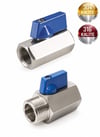 Paslanmaz Çelik Mini Küresel Vana | Dişli Krom PN63 304-316 Kalite