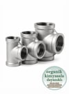 Paslanmaz Çelik Te | Krom 304 Kalite | Dişli Tee