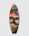 Bonsai Koi Balığı ve Desenli Surfboard Duvar Tablosu Ev Ofis Dekoru