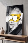 Einstein Simpson - Einstein Pop Art Premium Pleksi Tablo | Modern Duvar Dekoru