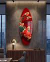 Kızıl Koi Surfboard Dekoratif Pleksi Duvar Tablosu