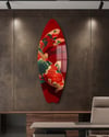 Kızıl Koi Surfboard Dekoratif Pleksi Duvar Tablosu