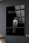 Motivasyon Tablosu - Mentality Hawk Premium Pleksi Tablo | Şahin Duvar Dekoru | Ofis & Çalışma Odası