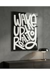 Motivasyon Tablosu – Wake Up Premium Pleksi Tablo | Tipografik Ofis Duvar Dekoru
