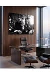 Mustafa Kemal Atatürk Pleksi Tablo | Siyah Beyaz Atatürk Portresi Ofis ve Salon Duvar Dekoru